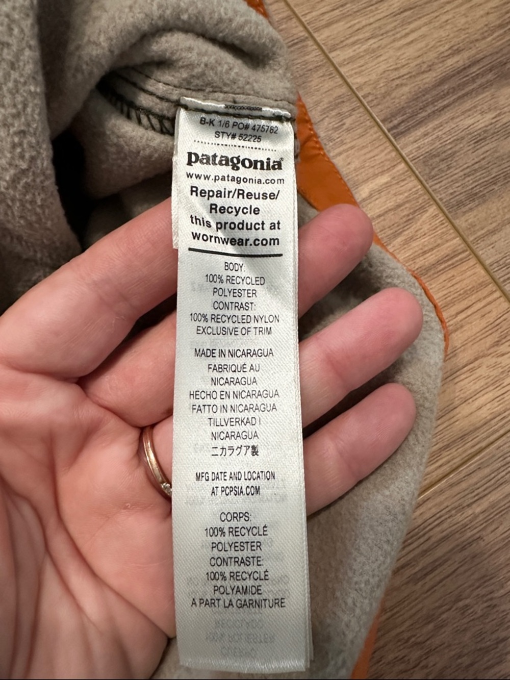 NEW Patagonia Long Sleeve Early Rise Snap Shirt in Seabird Grey Size Large - Picture 9 of 13